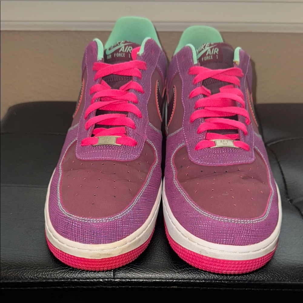 Limited edition Nike Air Force 1 Plum and Fuchsia Kicks